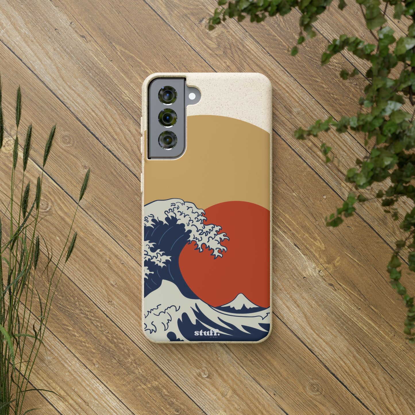 La Grande Vague | biodegradable shell in bamboo and bioplastic - inspired by Japanese art