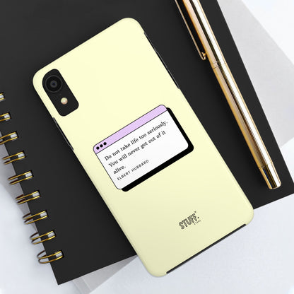 Window Case | Coque résistante à double protection avec citation – Design minimal & message puissant