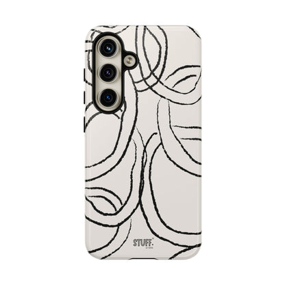 Doodly Case | Coque résistante double protection avec Design Gribouillis Minimaliste