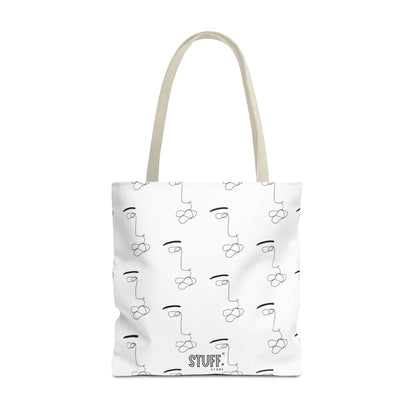 He’s Art Tote Bag | Sac cabas résistant et durable avec design one-line