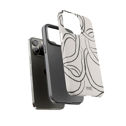 Doodly Case | Coque résistante double protection avec Design Gribouillis Minimaliste