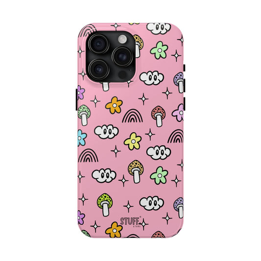 Pixie Case | Coque résistante double protection | Collection Pixie – Rose Effet Mat