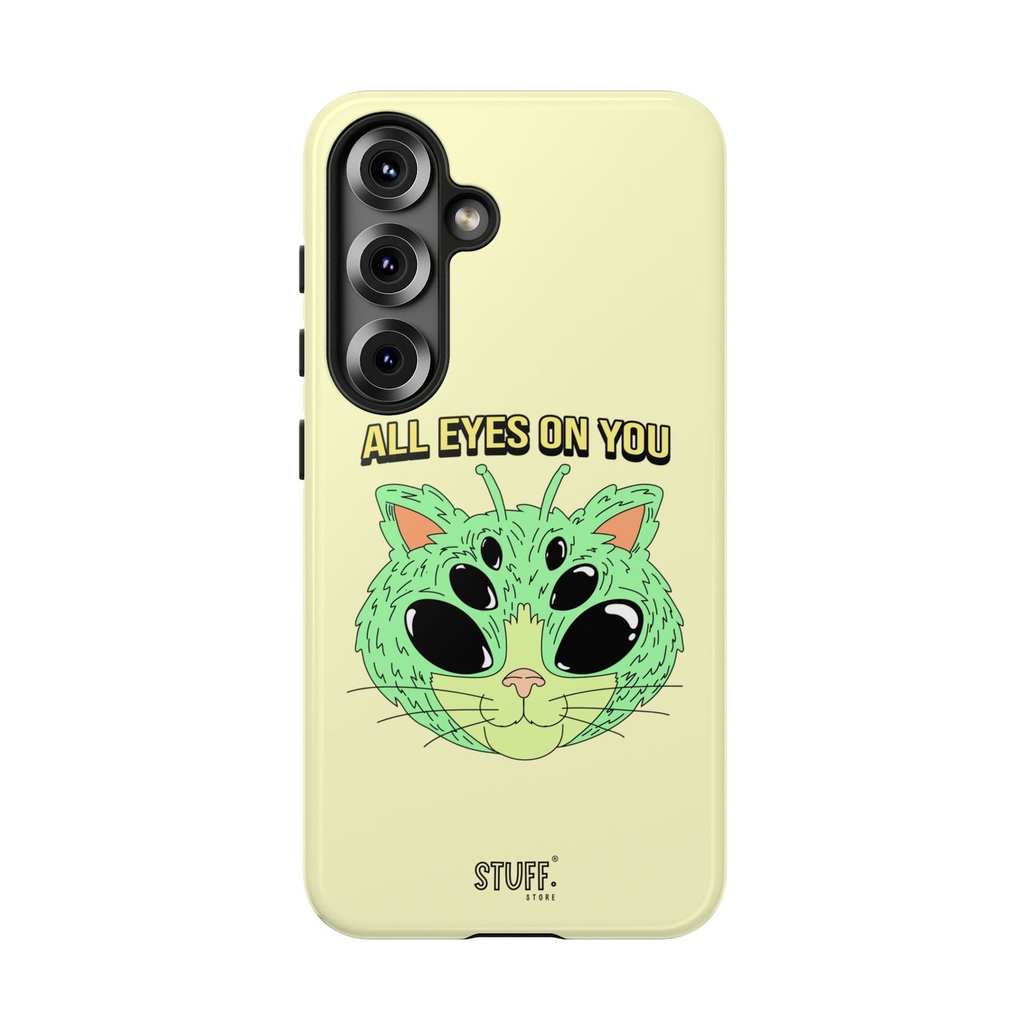 All Eyes on You Case | Coque résistante double protection avec Design Alien drôle