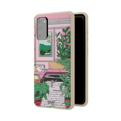 Plant Pop Case | Coque biodégradable en bambou et bioplastique avec design coloré | Parfait pour les amoureux des plantes - Avec emballage cadeau