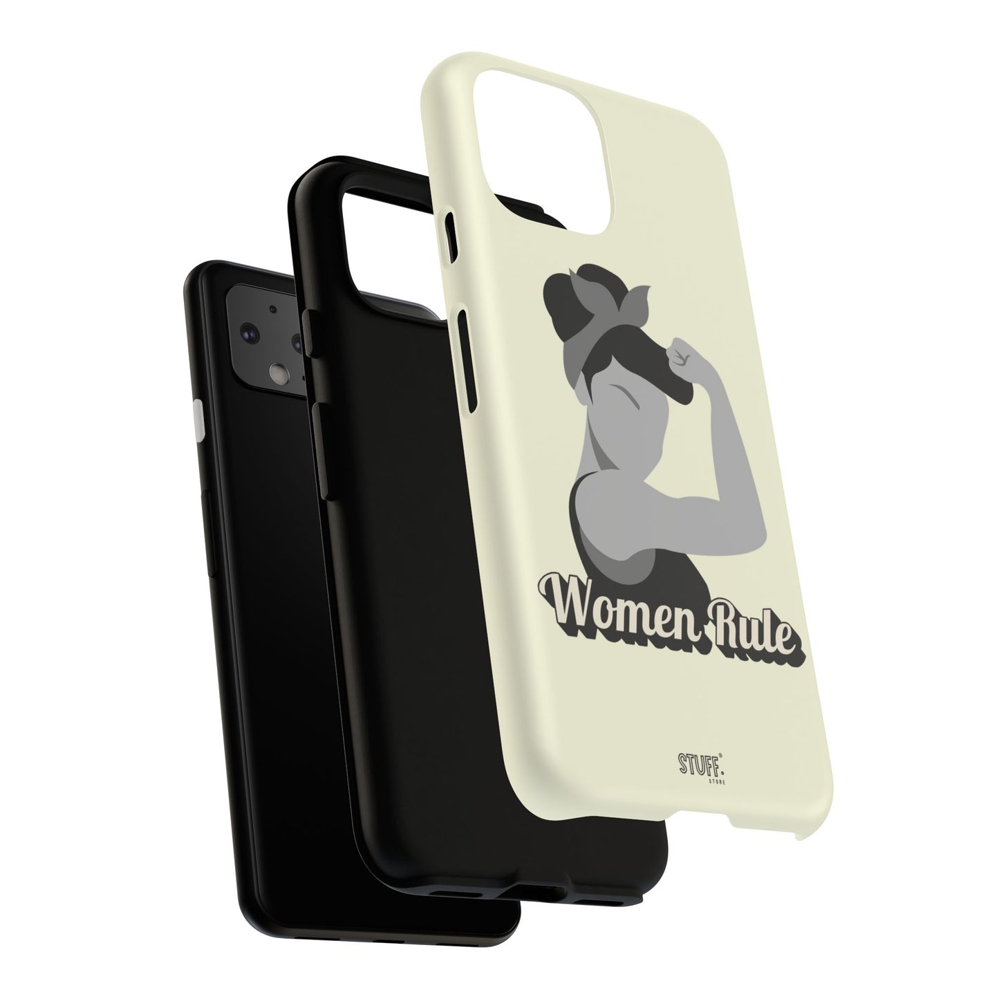 Women Rule Case | Coque résistante double protection avec Design Féministe inspirant