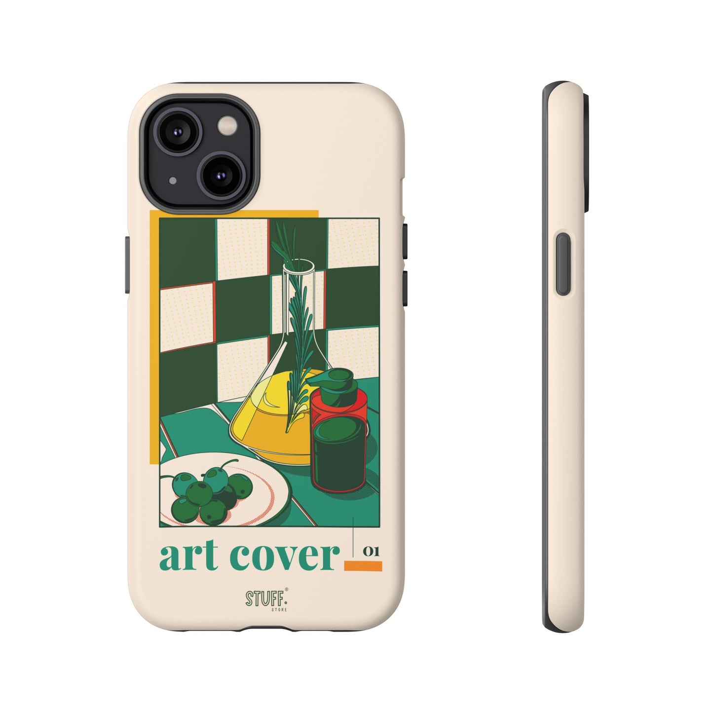 Olio d'Amore Case | Coque résistante double protection avec Design artistique Rétro
