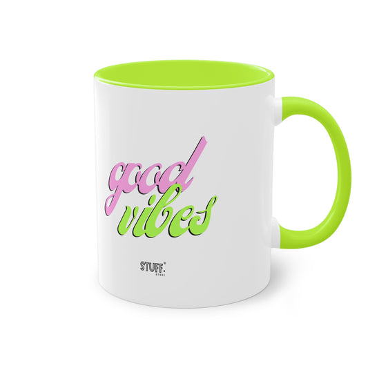 Good Vibes Cup | Mug bicolore en céramique - 330ml