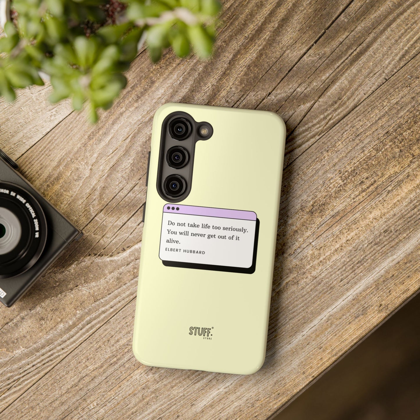 Window Case | Coque résistante à double protection avec citation – Design minimal & message puissant