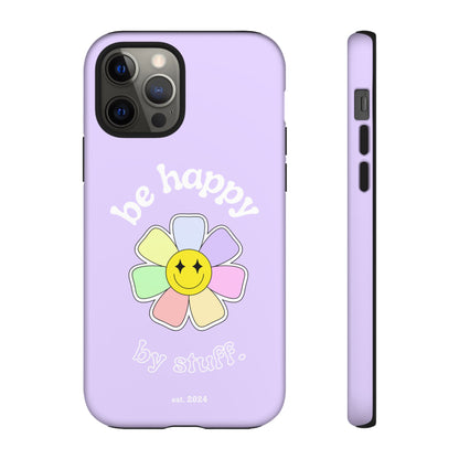Be Happy Case | Coque résistante double protection avec Design Fleur Colorée