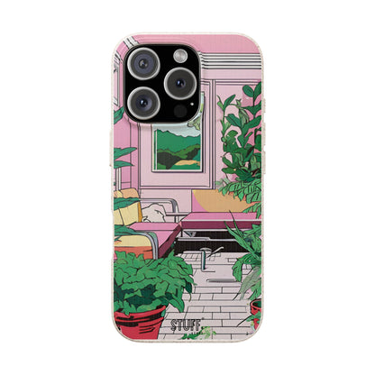 Plant Pop Case | Coque biodégradable en bambou et bioplastique avec design coloré | Parfait pour les amoureux des plantes - Avec emballage cadeau