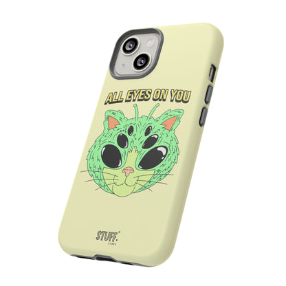 All Eyes on You Case | Coque résistante double protection avec Design Alien drôle