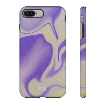 Swirly Case | Coque résistante double protection - Motif vague pourpre