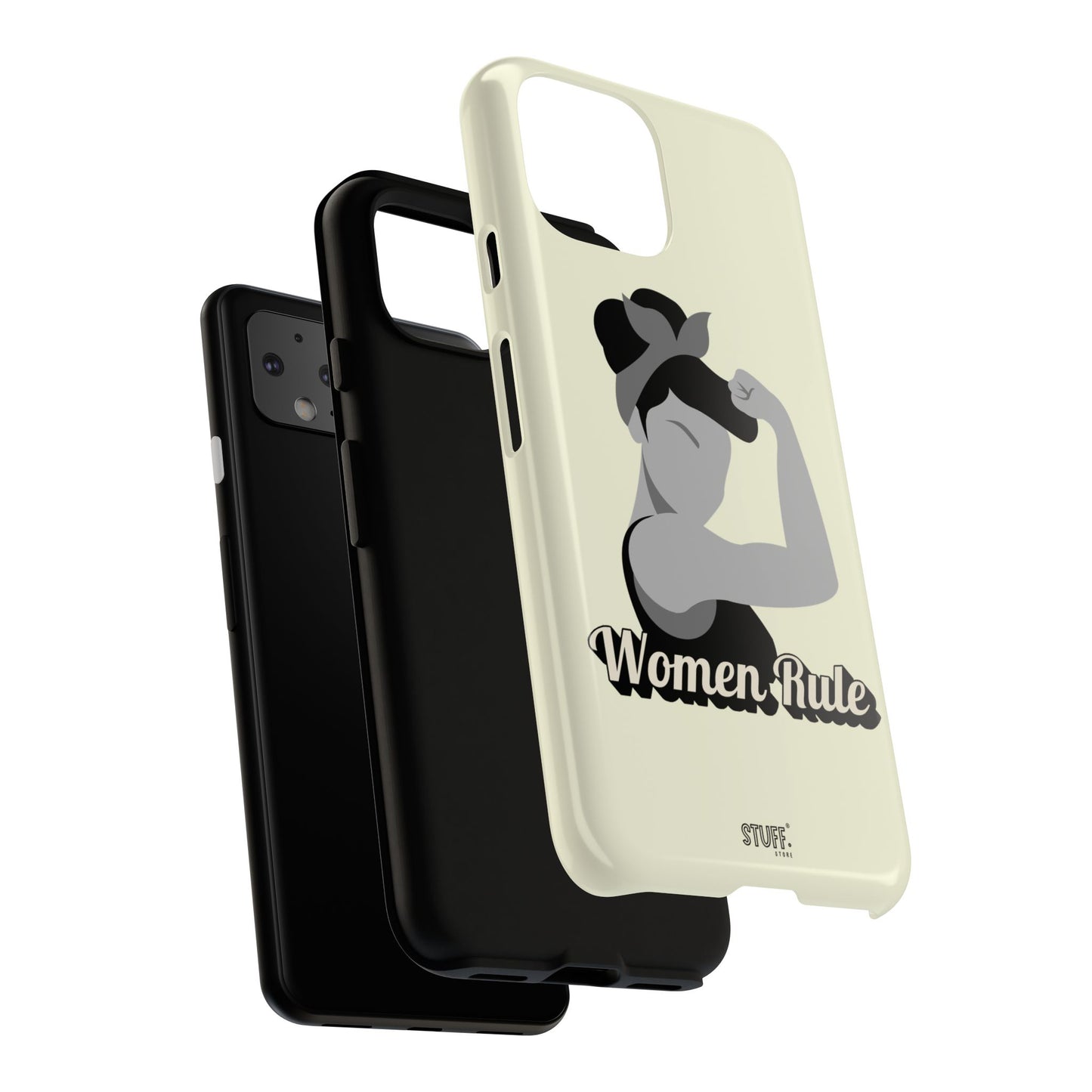 Women Rule Case | Coque résistante double protection avec Design Féministe inspirant