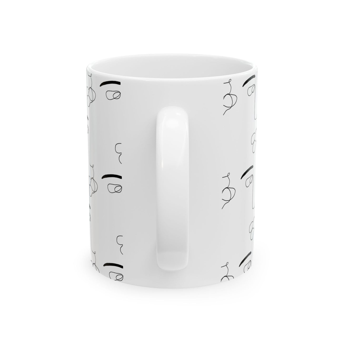He's Art Cup | Mug en céramique avec design minimaliste – 330ml / 440ml