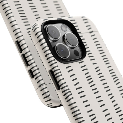 Striped Case | Coque résistante double protection antichoc - Design Minimaliste
