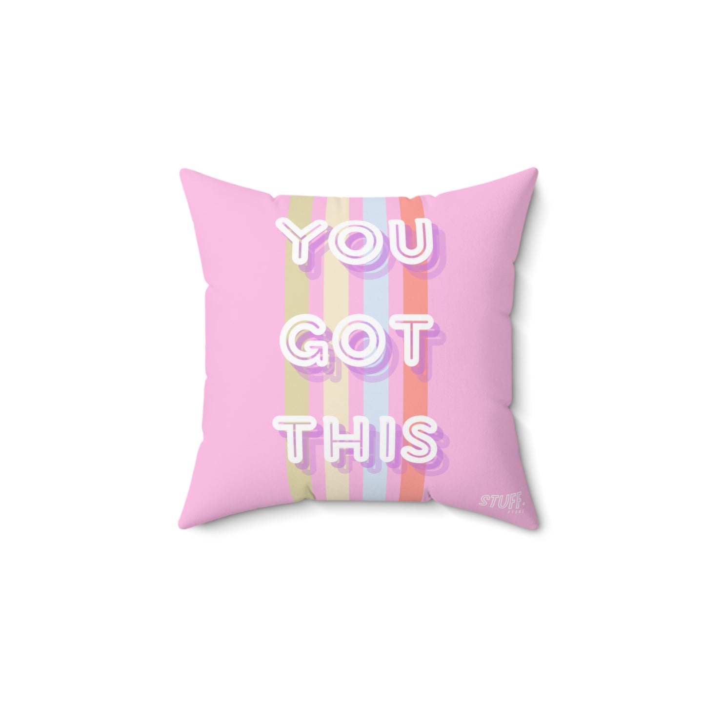 Coussin carré décoratif "You Got This"