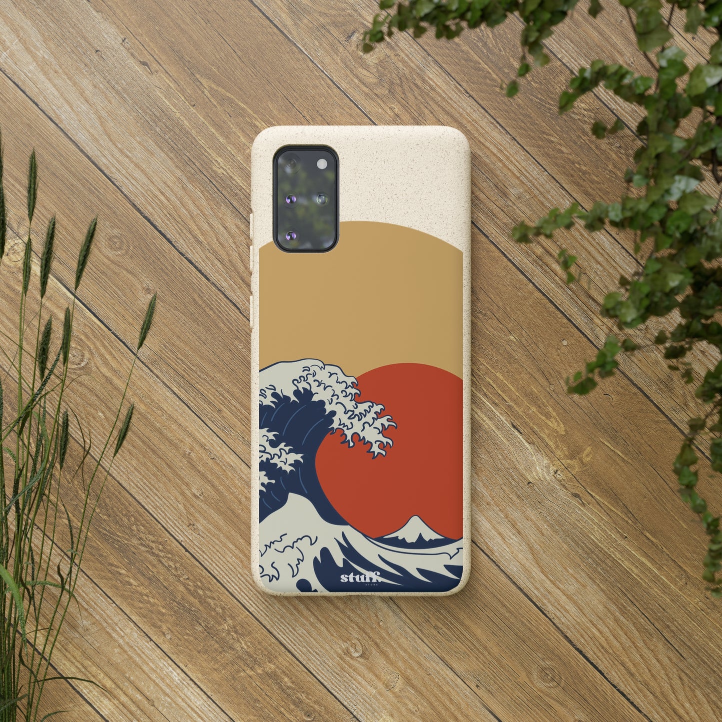 La Grande Vague | biodegradable shell in bamboo and bioplastic - inspired by Japanese art