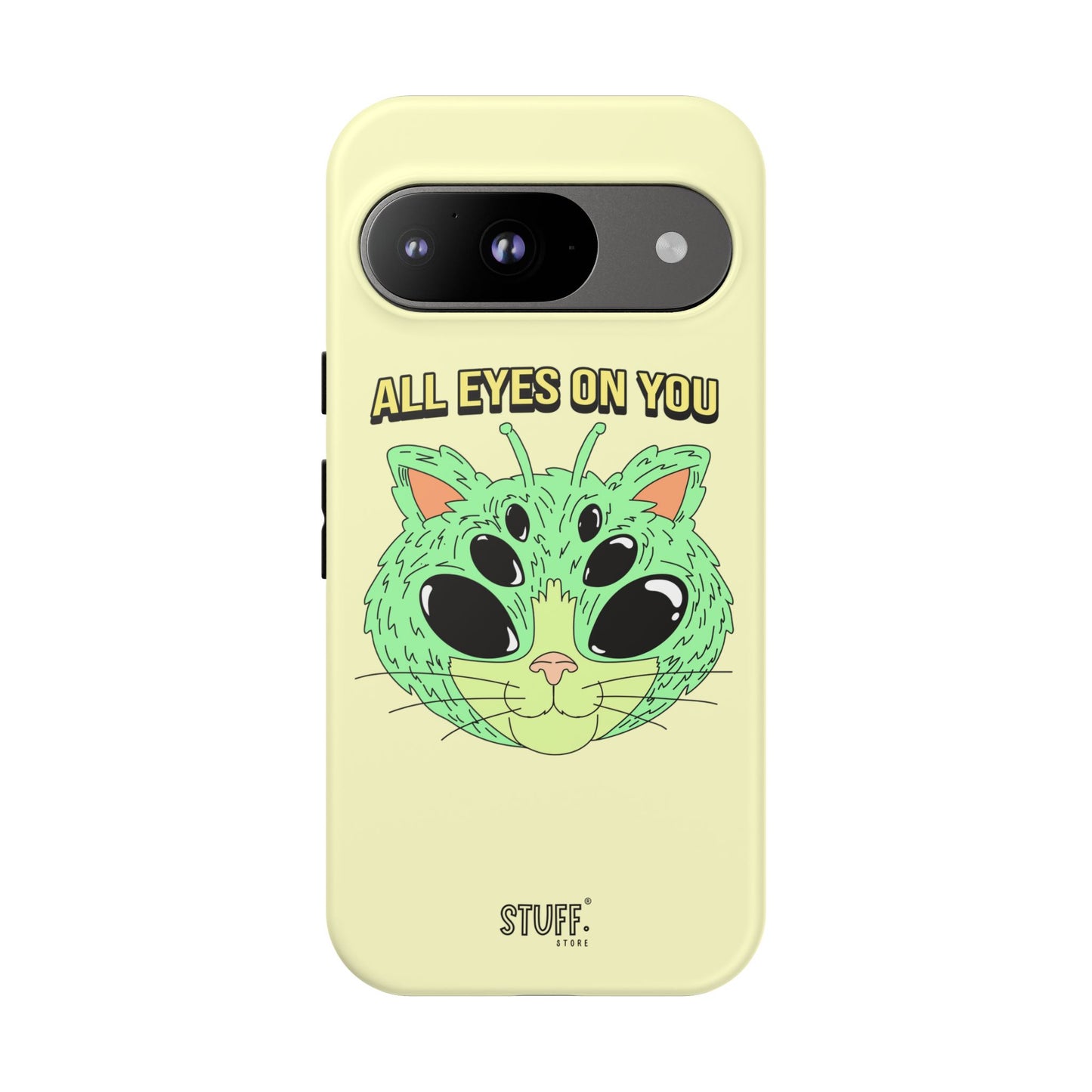 All Eyes on You Case | Coque résistante double protection avec Design Alien drôle