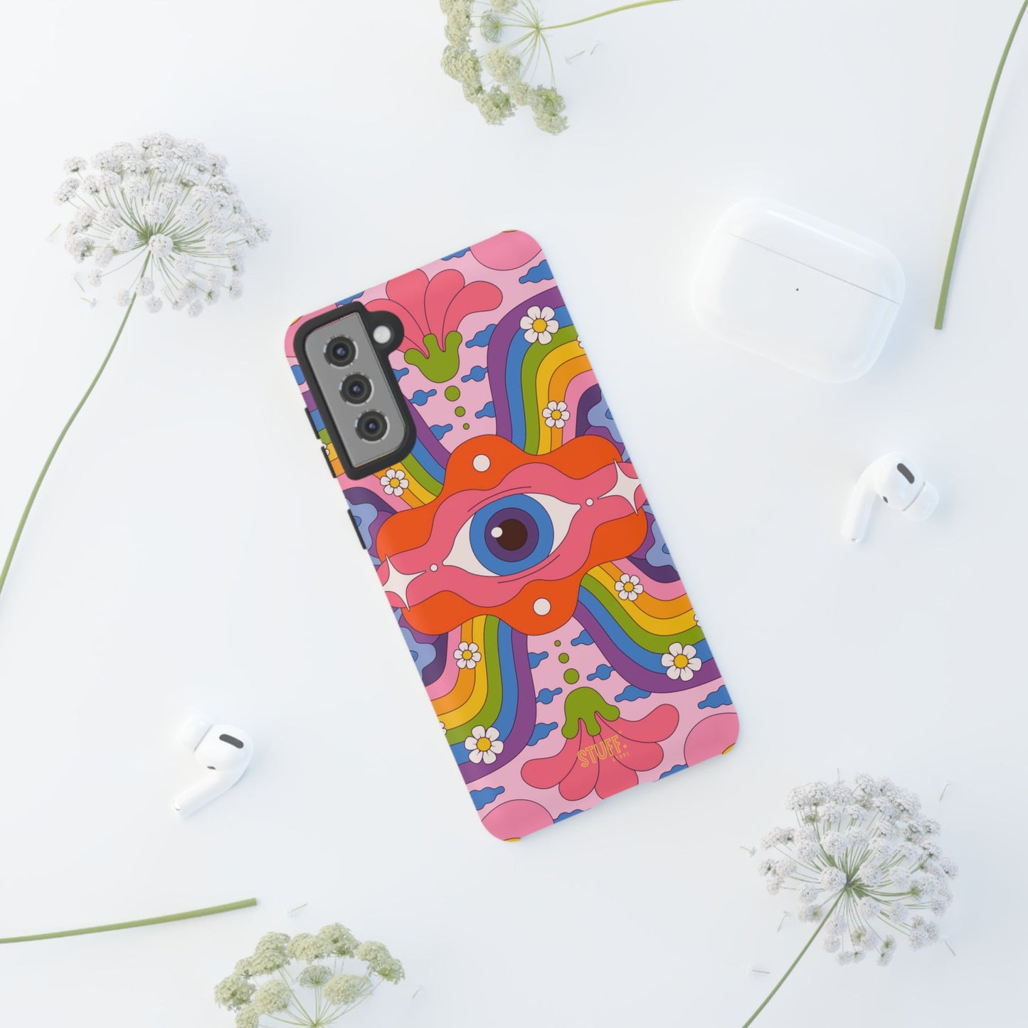 Psych Case | Coque résistante double protection avec Design Psychédélique coloré