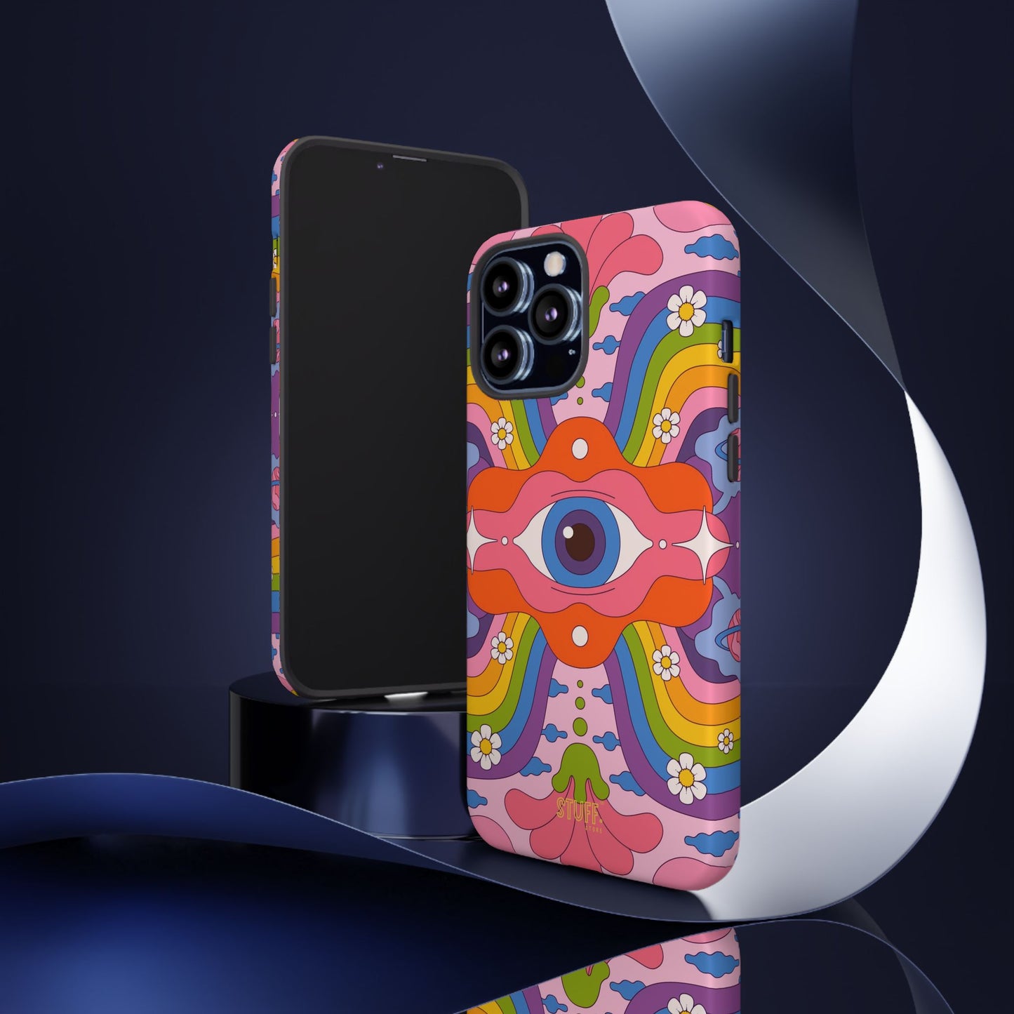 Psych Case | Coque résistante double protection avec Design Psychédélique coloré