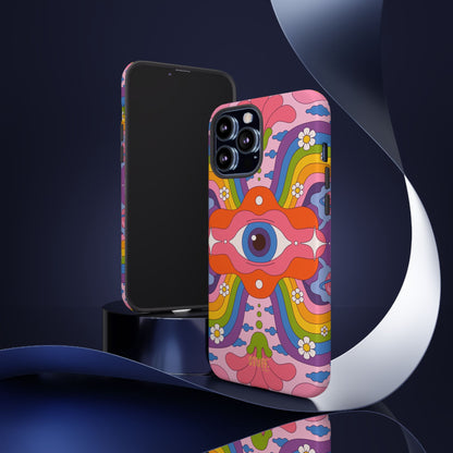 Psych Case | Coque résistante double protection avec Design Psychédélique coloré
