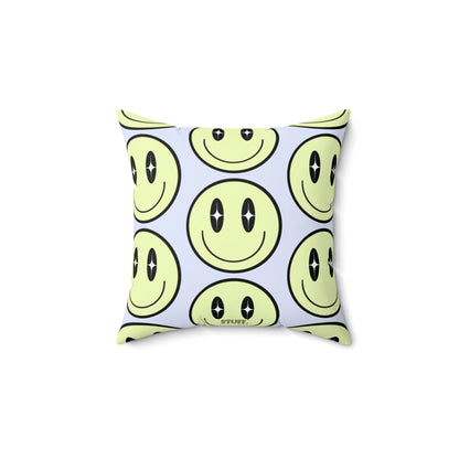 Smiley Face" decorative square cushion