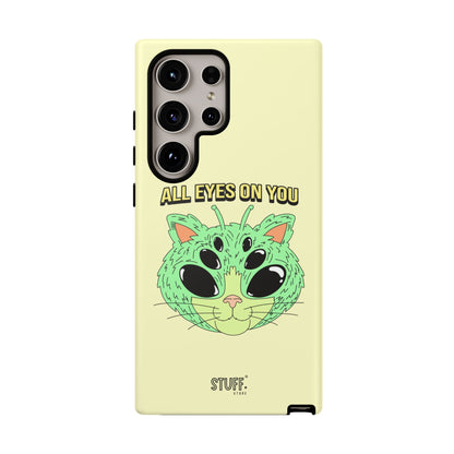 All Eyes on You Case | Coque résistante double protection avec Design Alien drôle