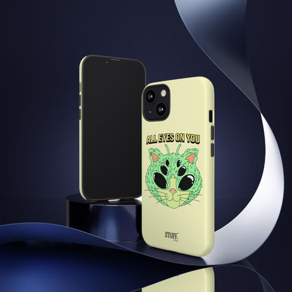All Eyes on You Case | Coque résistante double protection avec Design Alien drôle