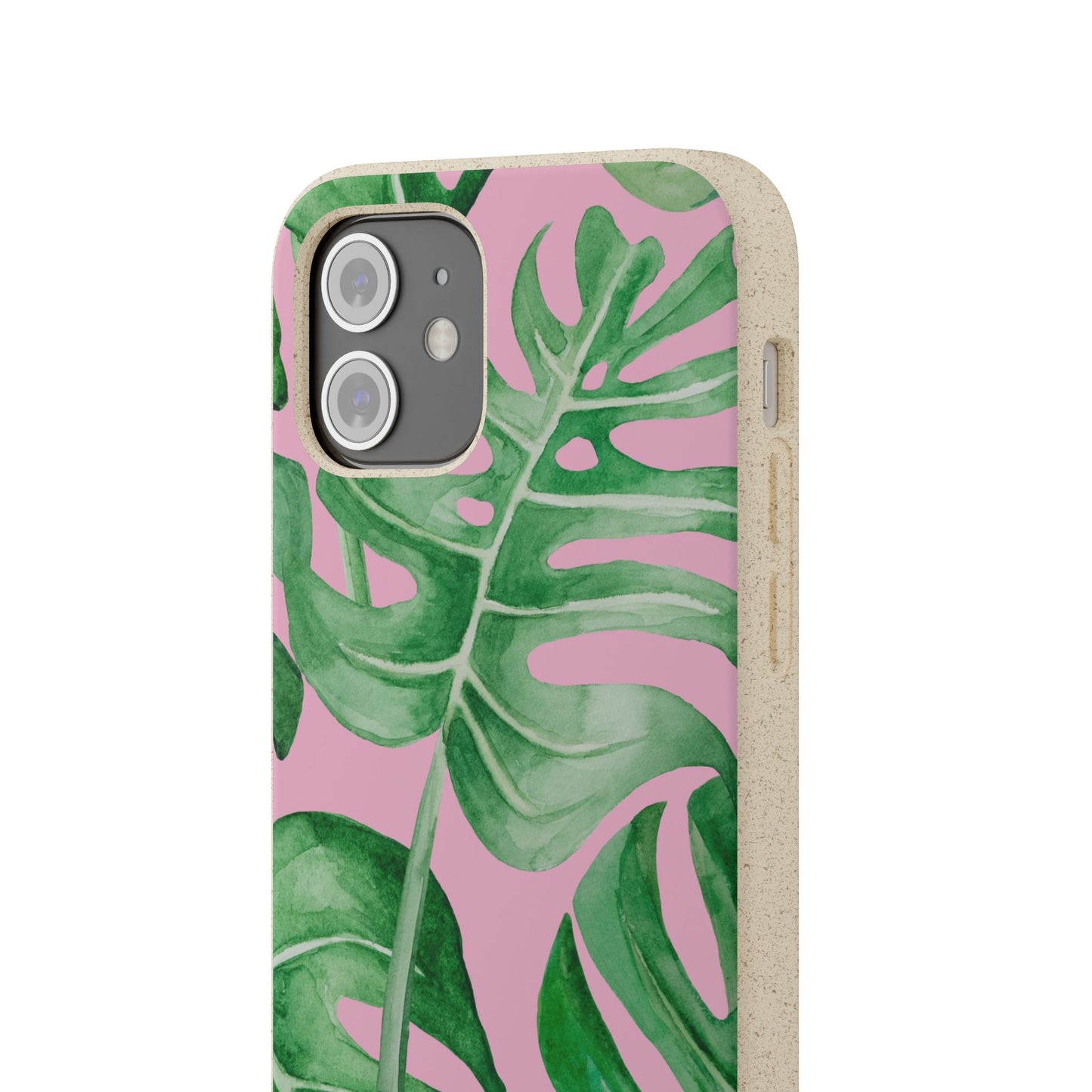 Monstera Case | Eco-Friendly Bamboo and Bioplastic Shell Monstera Leaves Pattern - Available with Gift Packaging