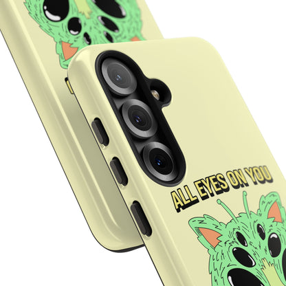 All Eyes on You Case | Coque résistante double protection avec Design Alien drôle