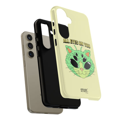 All Eyes on You Case | Coque résistante double protection avec Design Alien drôle