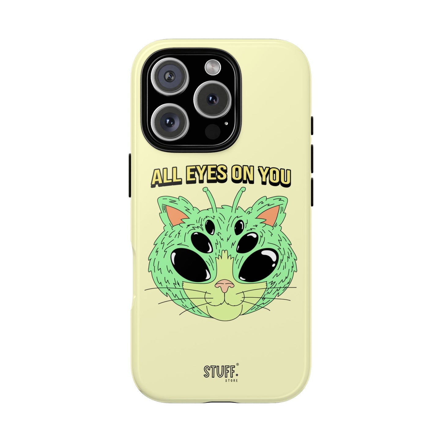 All Eyes on You Case | Coque résistante double protection avec Design Alien drôle
