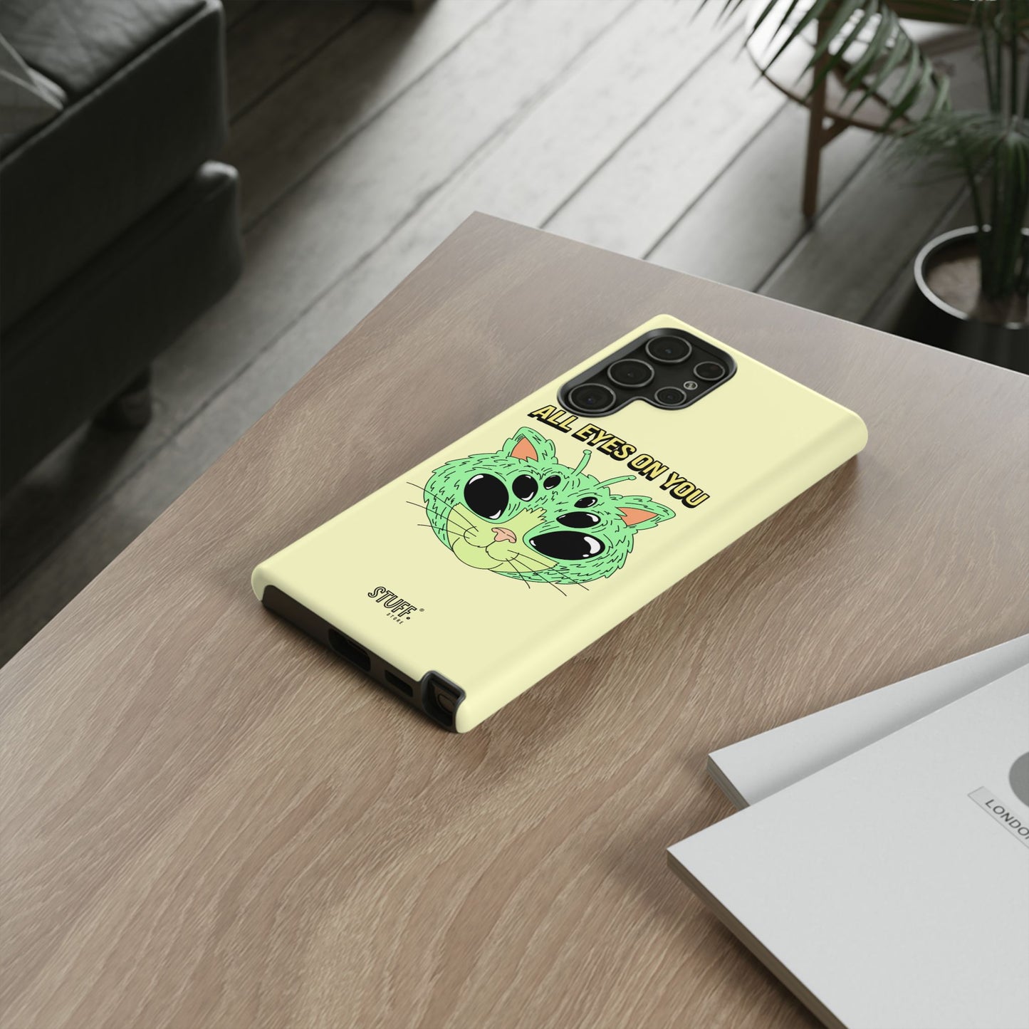All Eyes on You Case | Coque résistante double protection avec Design Alien drôle