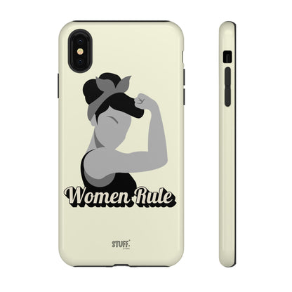 Women Rule Case | Coque résistante double protection avec Design Féministe inspirant