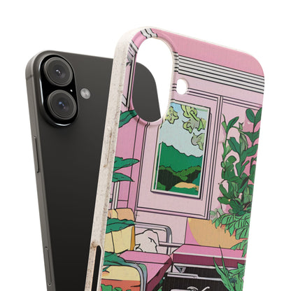 Plant Pop Case | Coque biodégradable en bambou et bioplastique avec design coloré | Parfait pour les amoureux des plantes - Avec emballage cadeau