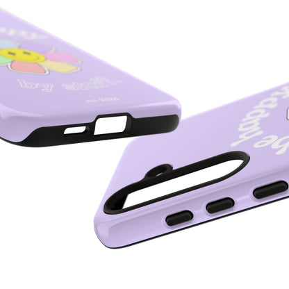 Be Happy Case | Coque résistante double protection avec Design Fleur Colorée