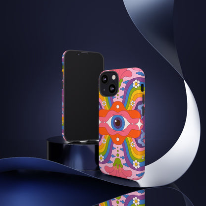 Psych Case | Coque résistante double protection avec Design Psychédélique coloré