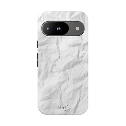 Crinkled Case | Coque résistante double protection anti-choc Effet Papier Froissé Mat