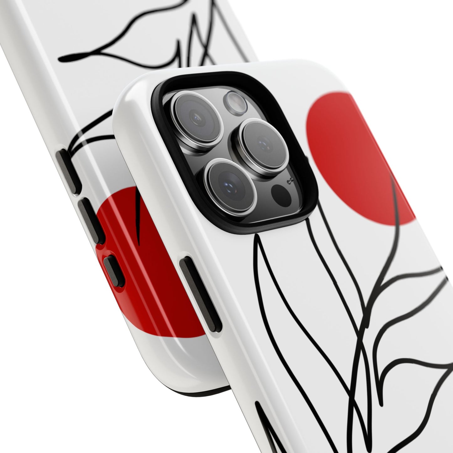 Red Sun Case | Coque résistante double protection avec Design Minimaliste