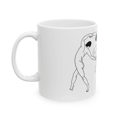 La Danse | Mug en céramique design linéaire inspiré de Matisse – 330ml / 440ml