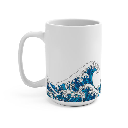 The Wave Cup | Mug en céramique 440ml – inspiration Hokusai