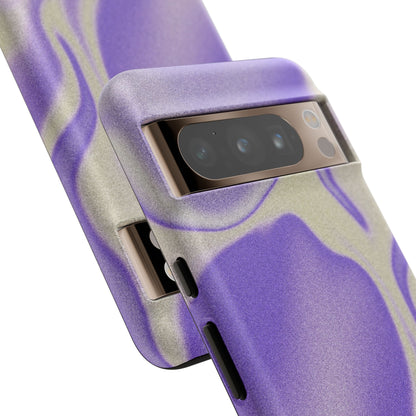 Swirly Case | Coque résistante double protection - Motif vague pourpre