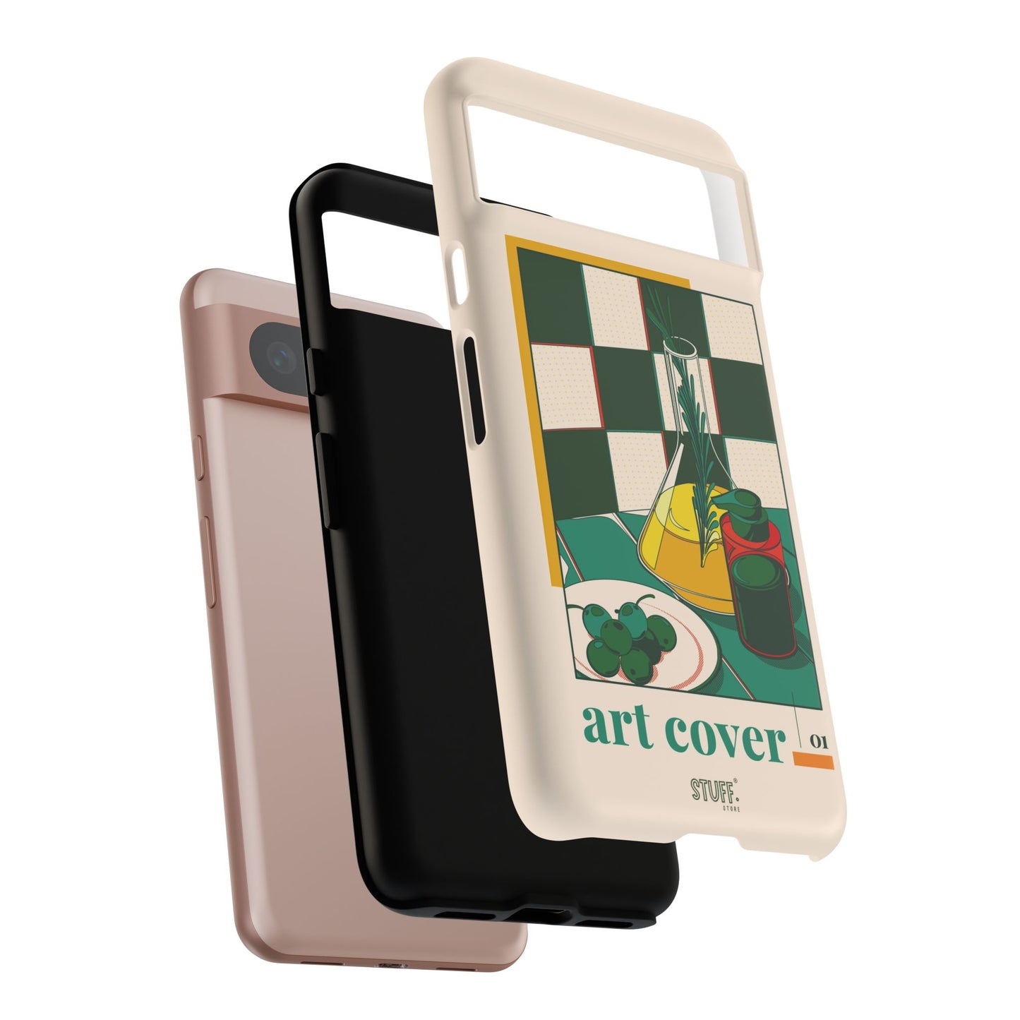 Olio d'Amore Case | Coque résistante double protection avec Design artistique Rétro