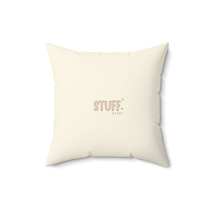 Coussin carré décoratif "Dream it" | Design rétro et phrase inspirante