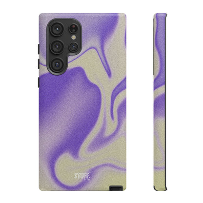 Swirly Case | Coque résistante double protection - Motif vague pourpre
