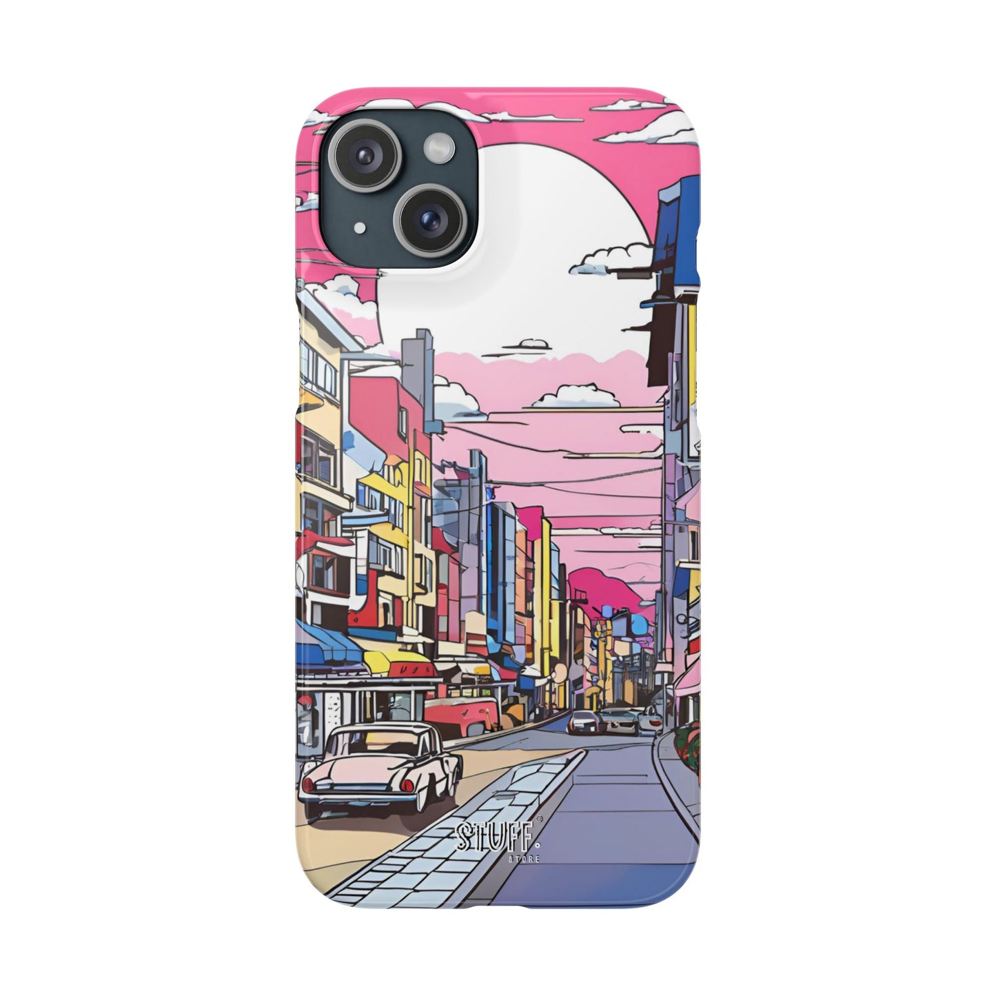 Pop Art Sunset | Coque snap légère et résistante inspiration Lichtenstein