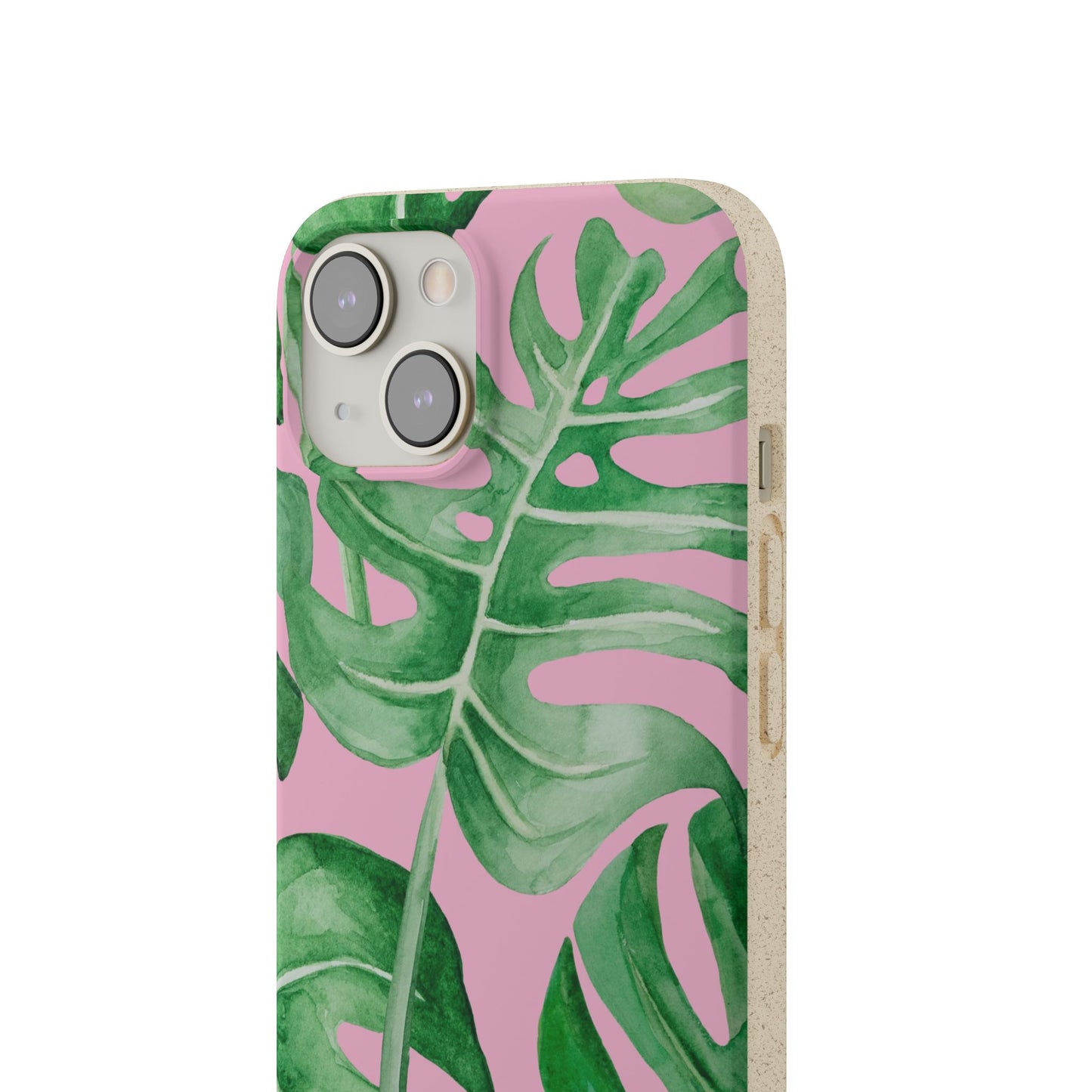Monstera Case | Eco-Friendly Bamboo and Bioplastic Shell Monstera Leaves Pattern - Available with Gift Packaging