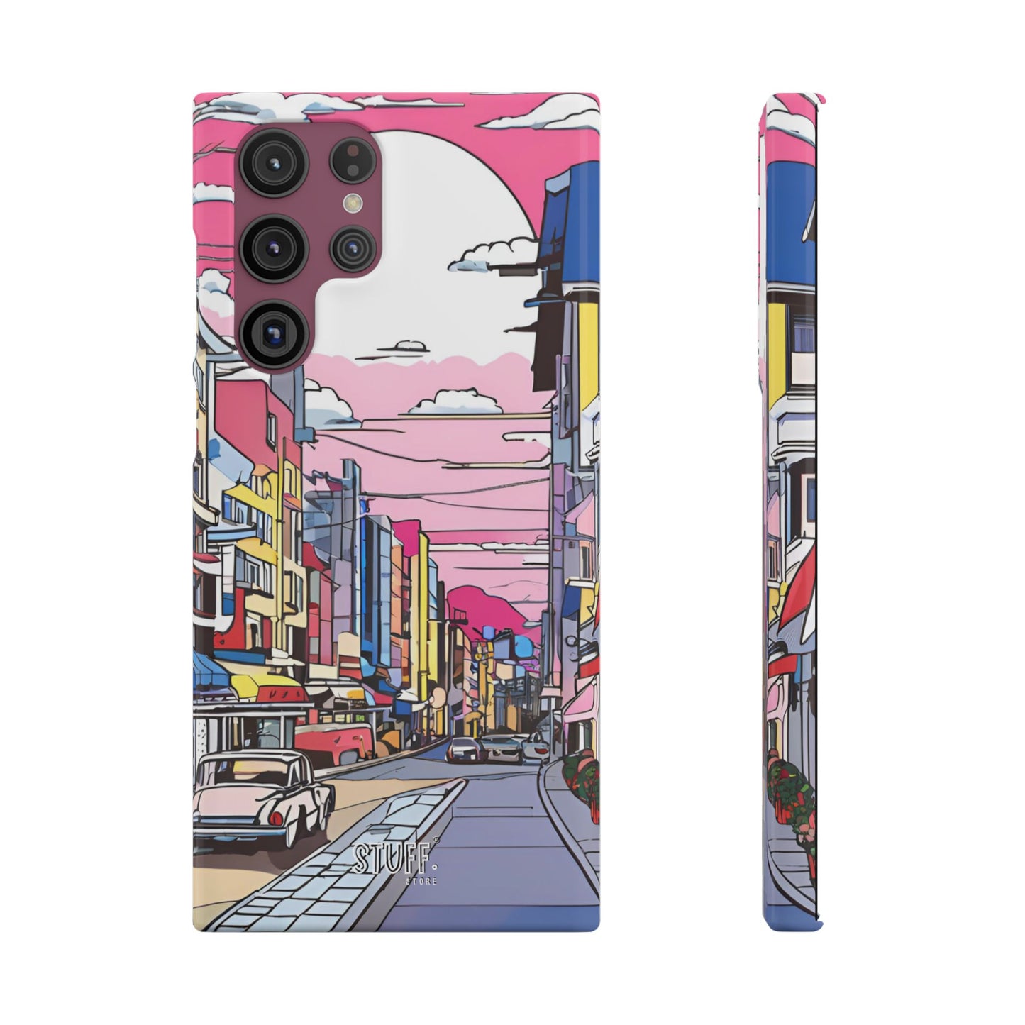 Pop Art Sunset | Coque snap légère et résistante inspiration Lichtenstein