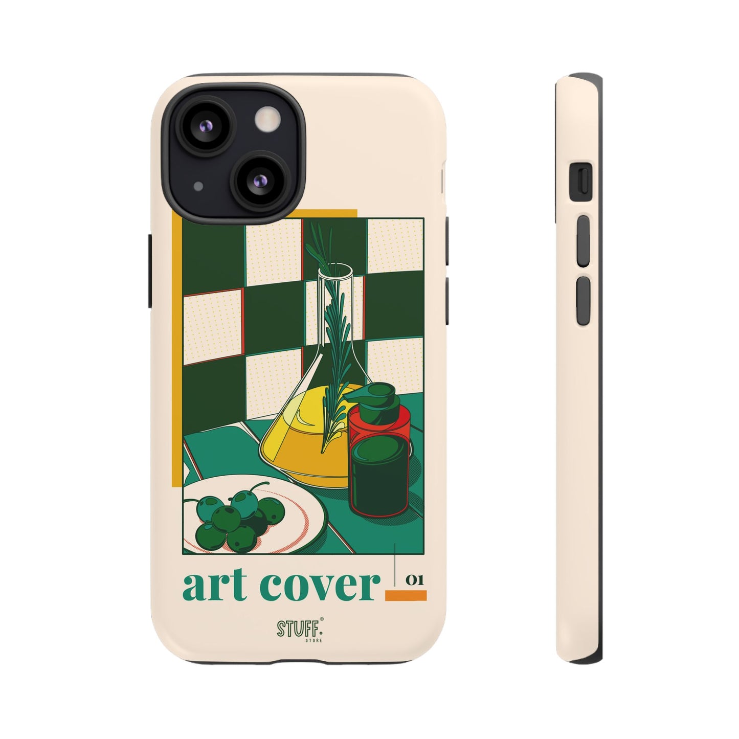 Olio d'Amore Case | Coque résistante double protection avec Design artistique Rétro