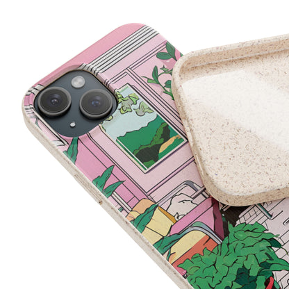 Plant Pop Case | Coque biodégradable en bambou et bioplastique avec design coloré | Parfait pour les amoureux des plantes - Avec emballage cadeau